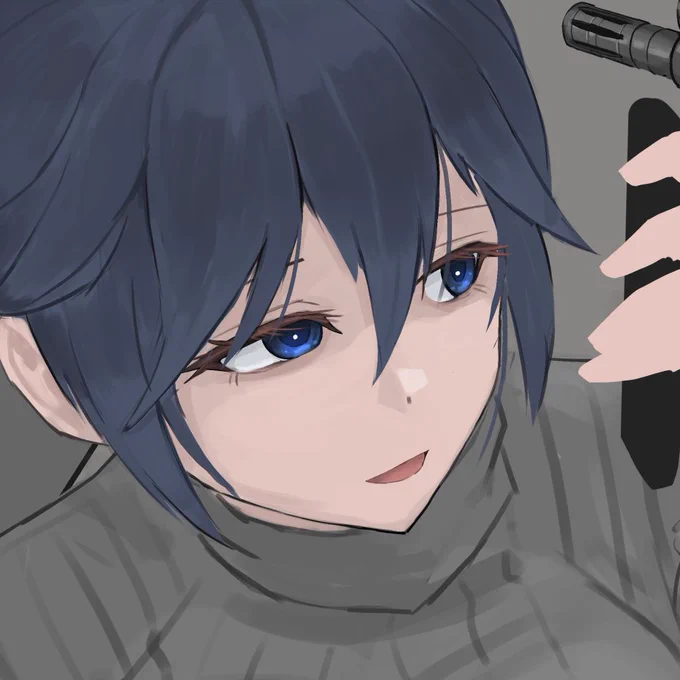 顔をね 描いてるんですよ