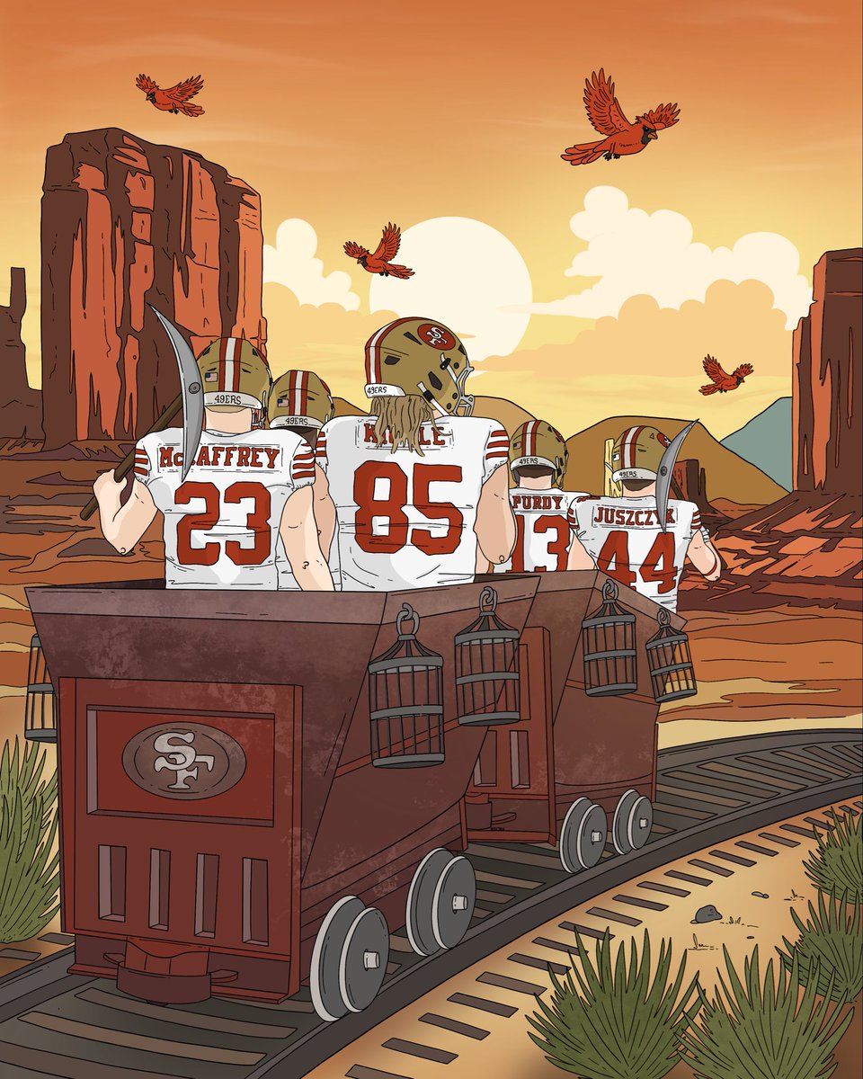 ritaoak_art's tweet photo. Will my drawings get me to the SB? Day 63
Happy Game Day! 
Ready to hunt some birds and bring home the W! 🫡💥

#WillMyDrawings #49ers #fttb https://t.co/XRyFm6Y0RC