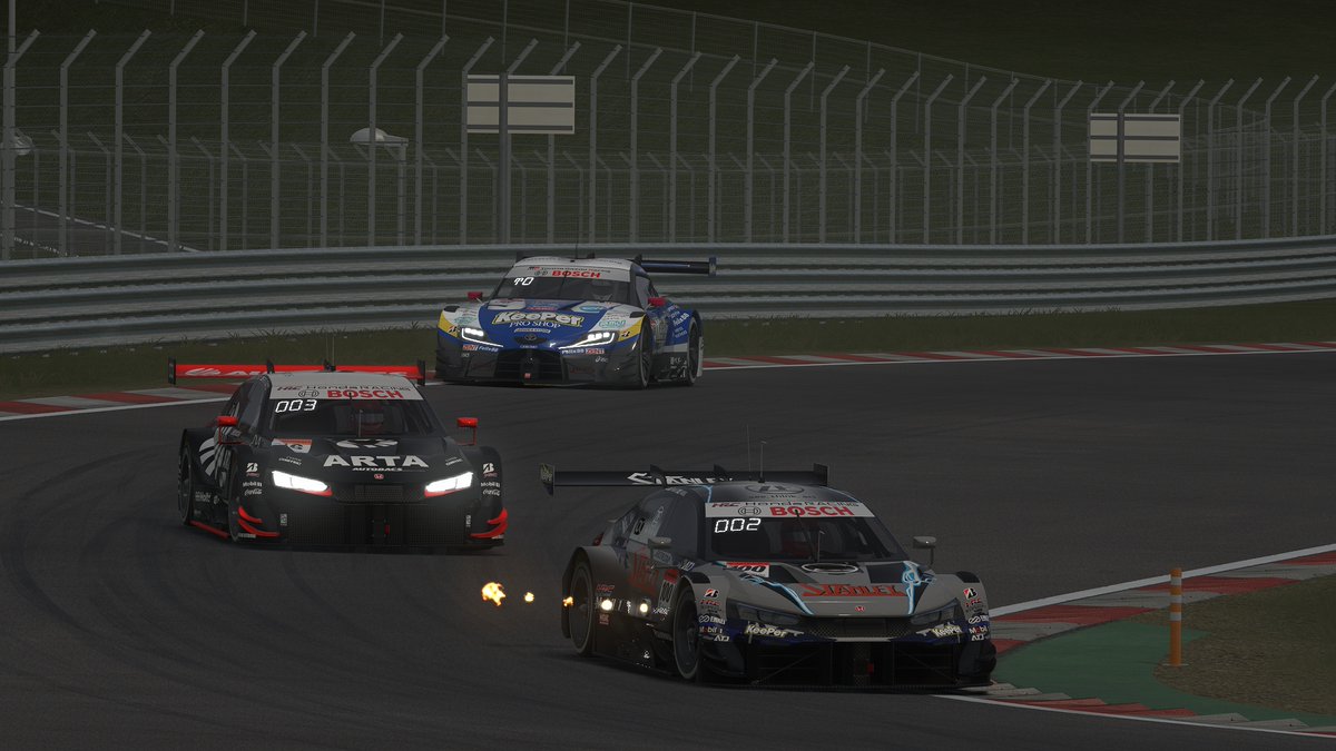 ASGT_official's tweet photo. ASGT Rd.1 FujiSpeedway
GT500
Winner #38 てあ @TEAAA_s660 keeper GRsupra 
2nd #16 つなさら @tuna_salad_ch  ARTA CIVIC
3rd #100 ｸﾙｽｷ @kurusuki_oita Stanley CIVIC

#ASGT #assettocorsa https://t.co/sLvsLUrOiD