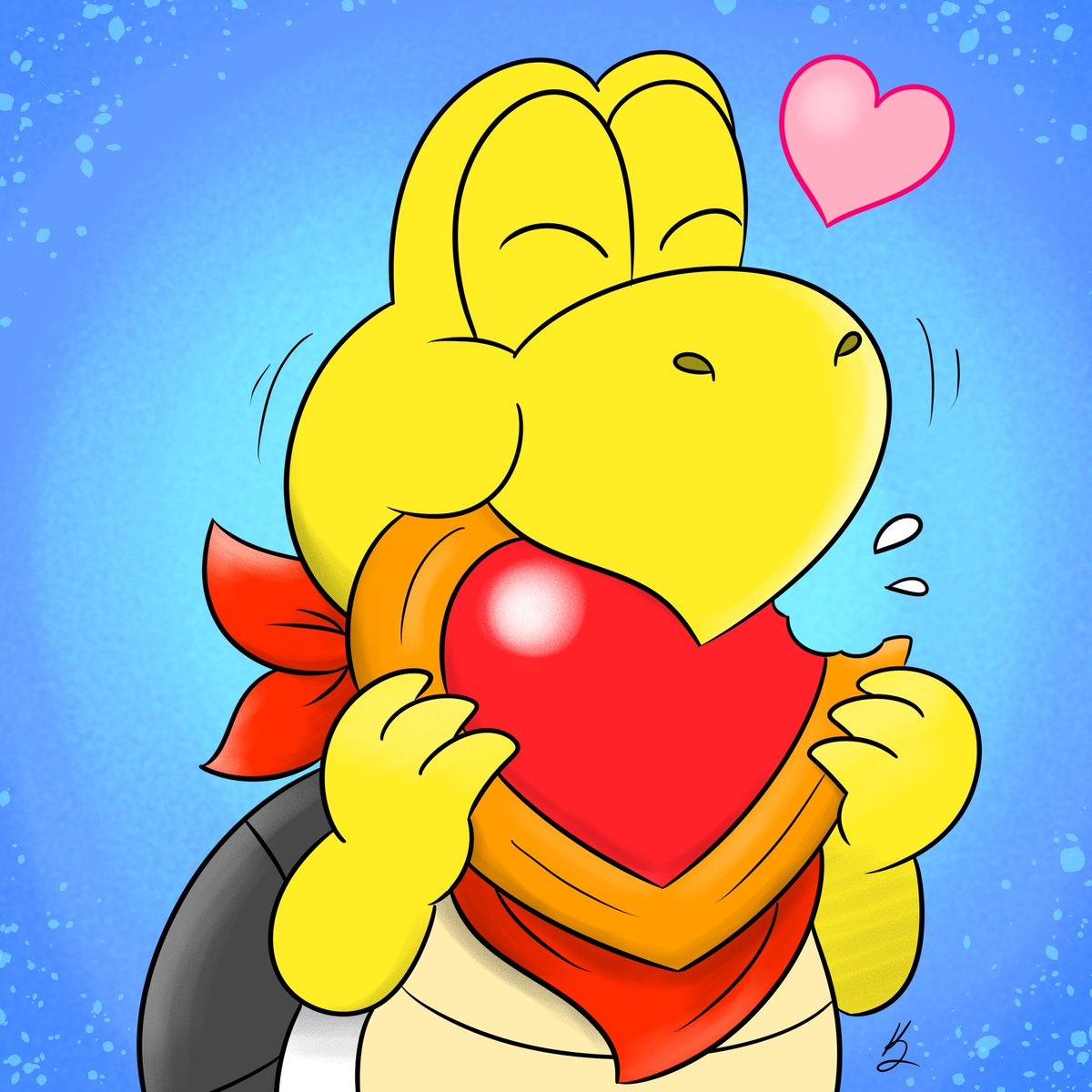 A Patreon reward I recently completed - meet Cooper the Koopa! The pose is based on a Yoshi's Cookie image 🍪

Head Icon commissions are open if anyone's looking for Christmas gifts 🎁