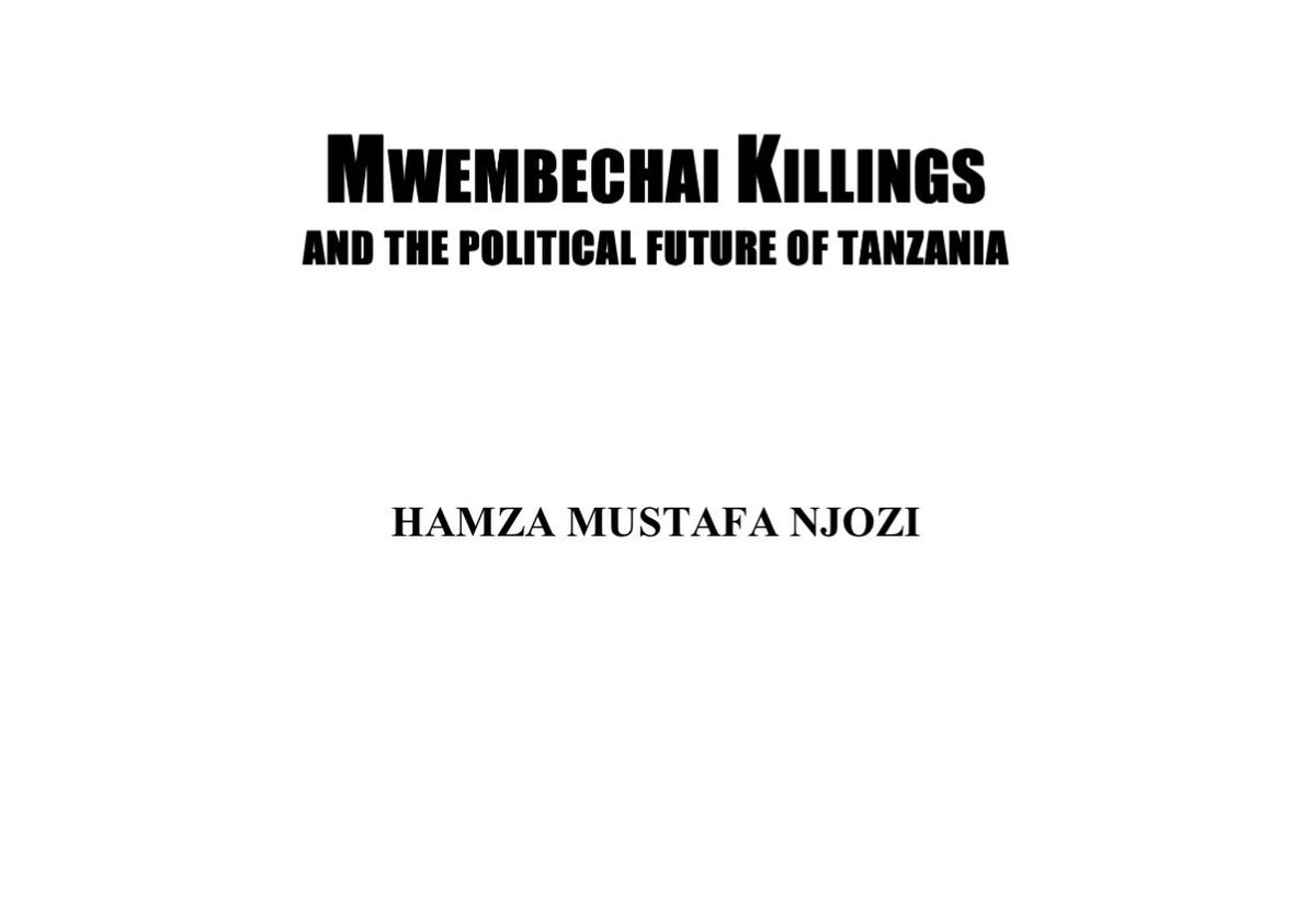 fbuyobe's tweet photo. “Because the church said the EAMWS was dangerous in that it would weaken Christianity, it had to be so.”

“Mwalimu Nyerere used his political powers to ban this legitimate organisation, to confiscate all its properties and to impose on the Muslims a PUPPET ORGANIZATION , BAKWATA. As its name suggests, the EAMWS was a welfare organisation whose primary objective was to provide education and health services.”

Hayo sio maneno yangu. Hayo ni maneno ya Muislam Mwenzio, mtu mzima kutuzidi, mwanazuoni HAMZA MUSTAFA NJOZI kwenye kitabu chake cha MWEMBECHAI KILLINGS AND THE POLITICAL FUTURE OF TANZANIA

Maarifa Vitabuni