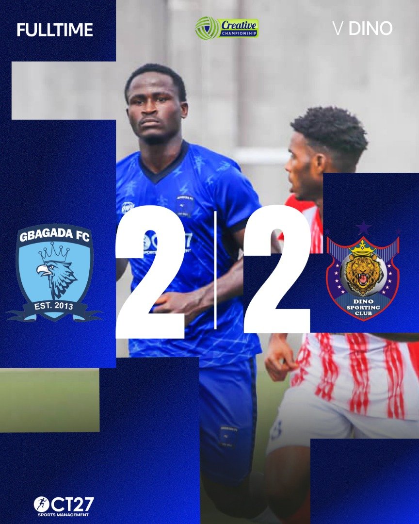 gbagadafc's tweet photo. Points shared.
#GBADSC | #TCCLEAGUE26 https://t.co/Gl7E8XHzxY