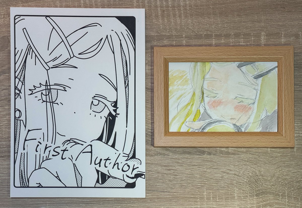 GSF02 ひらめきさん水彩画, 既刊『First Author』 既刊、真摯な