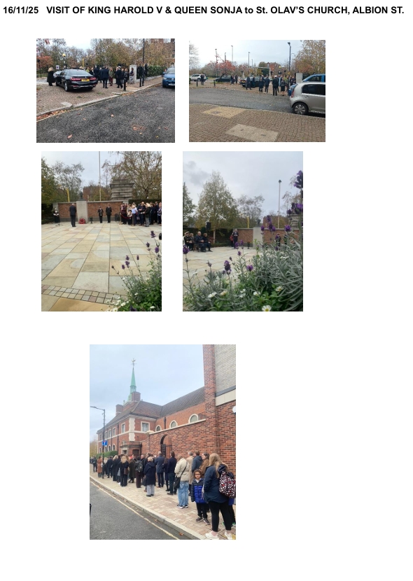 Sunday 16th November  - 
Norwegian King &amp; Queen visit St. Olav's Church  #Rotherhithe 

@se16Albion  - Where it all happens 

<a href="/lb_southwark/">Southwark Council</a> <a href="/CWmasterplan/">Canada Water Masterplan</a> <a href="/Southwark_News/">Southwark News</a>