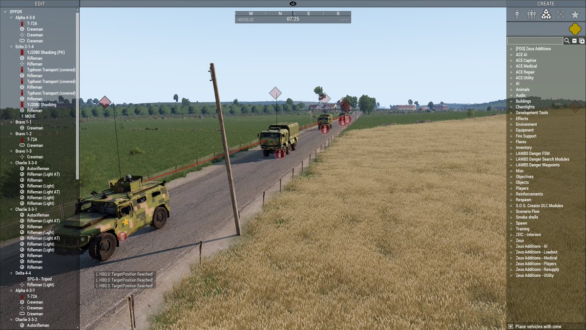 DarkLiberator's tweet image. Screenshots from the #Arma3 mission that was Zeus-ed by me. Great fun.