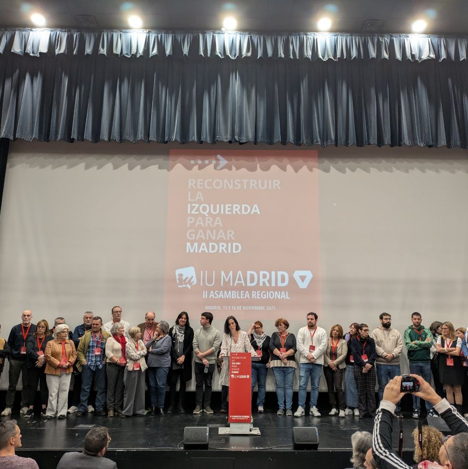 IUdeParla's tweet photo. 🔻 ¡La nueva Coordinadora Regional de Izquierda Unida Madrid es de #Parla!

👏 Enhorabuena a nuestra compañera @CarolCordero_N y gracias a toda la militancia por su trabajo y su compromiso.

✊ Salimos más fuertes para echar a Ayuso de la Comunidad de Madrid. https://t.co/ShPGG0Ao6V