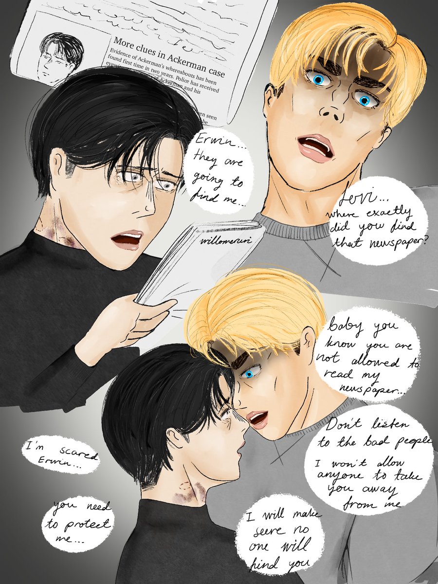 willoweruri's tweet photo. Day 7: Gaslighting/Manipulation/Stockholme Syndrome/Controlling

This turned out to be my favourite

#DarkEruriWeek2025 https://t.co/LT6opWZB9z