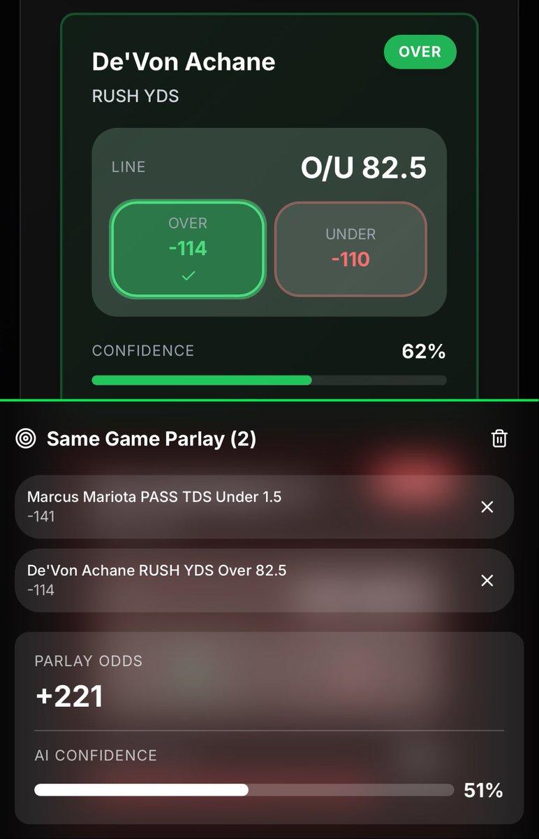 BetScoutAI's tweet photo. 🏈 Miami Dolphins vs Washington Commanders AI model predictions ⬇️

Full analysis-> https://t.co/o8lduVumyM 

Dolphins 24, Commanders 20

Dolphins ML
Under 47

Top prop picks
Achane O82.5 rush yds
Mariota U1.5 pass TDs
(+221 when parlayed together!)

#PhinsUp #RaiseHail #NFL https://t.co/PoUSaDtbWx