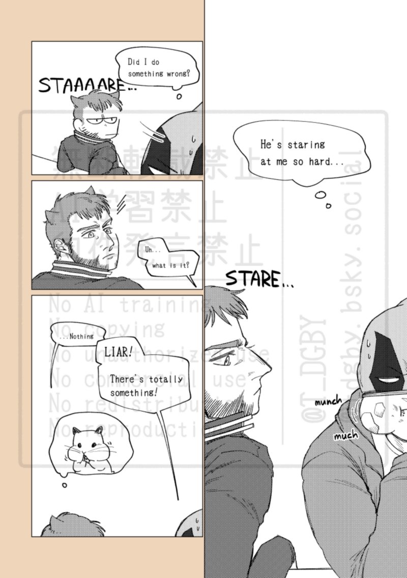 T_DGBY's tweet image. デプウル🐹頬張って食べる癖とかあったら可愛い
英訳は雰囲気で
#poolverine