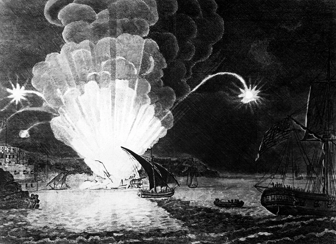 拿捕された船がトリポリ側の手によって戦力化されるのを防ぐため、大胆な作戦を行う。 大尉スティーヴン・ディケーターが漁船に偽装した決死隊を率いて港へ潜入。 敵の下で艦に火を放ち脱出。 艦の無力化に成功した。 この作戦は英国のネルソン提督に「今世紀で最も大胆な行動」と言わしめた。