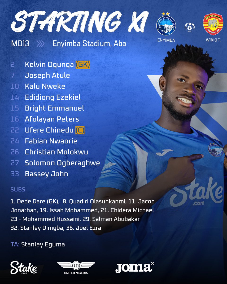 EnyimbaFC's tweet image. Your Enyimba Starting XI 

#NPFL26 #ENYWIK