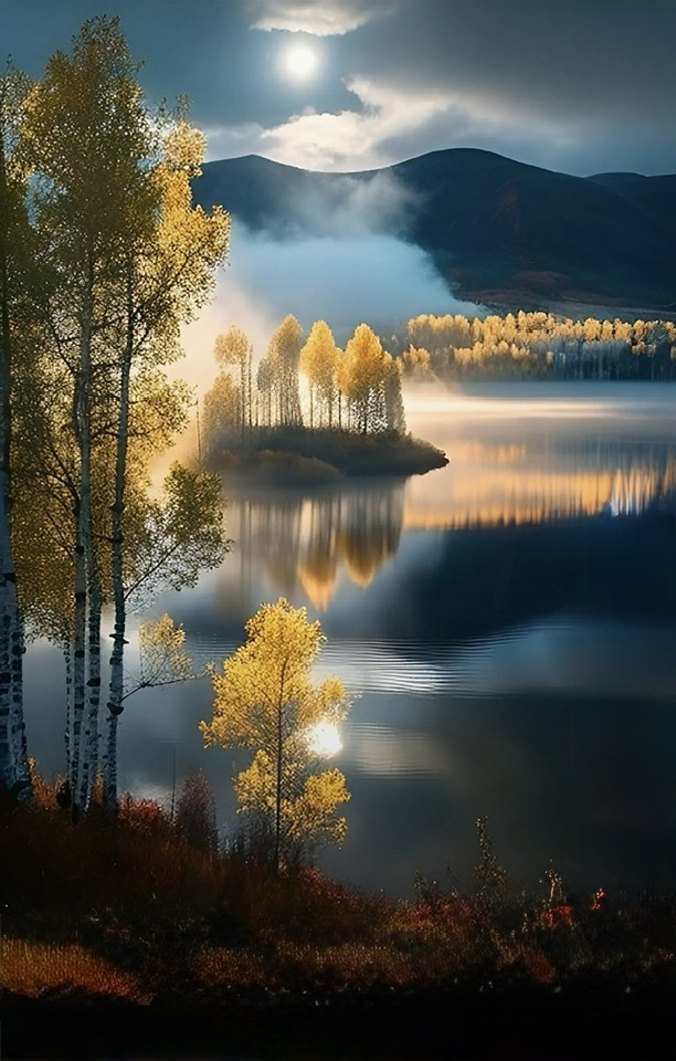 Good morning a very nice new week for all
Autumn lake 📷© Gabriele Corno