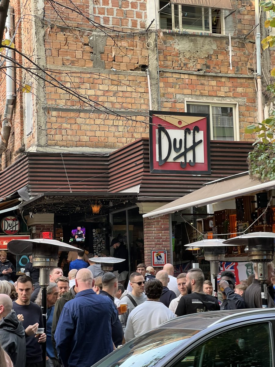 Up the Duff bar - Albania away