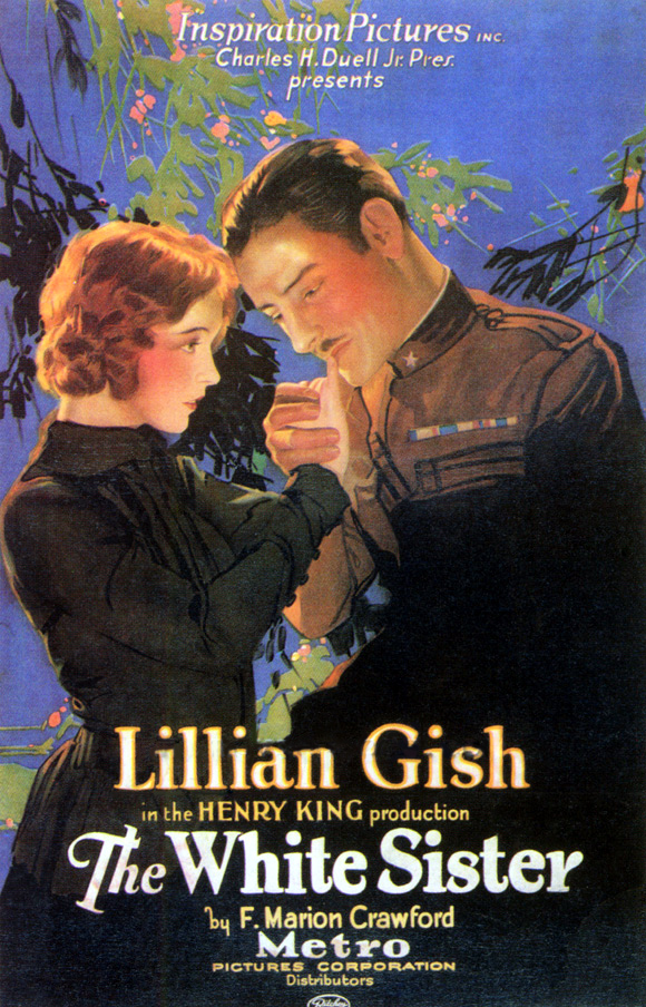 16 Nov 1925: Drogheda's Boyne Cinema had The White Sister (US: Inspiration, 1923). Lillian Gish's "restrained conception of the difficult role of Sister Angela stands at the top of her many famous characterisations." Images: Drogheda Independent &amp; Wikipedia. #EarlyIrishCinema