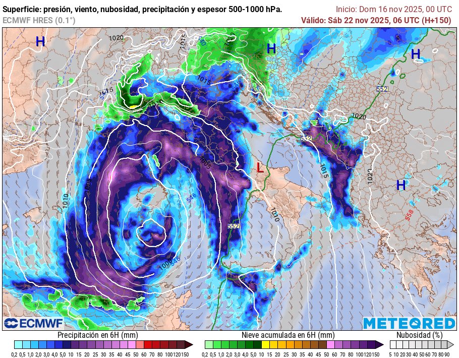 maye_8257's tweet photo. ⚠️Borrascón mediterráneo la semana que viene, con probable temporal huracanado de Tramontana, ojo #Menorca el viernes https://t.co/tJxclX7g0s