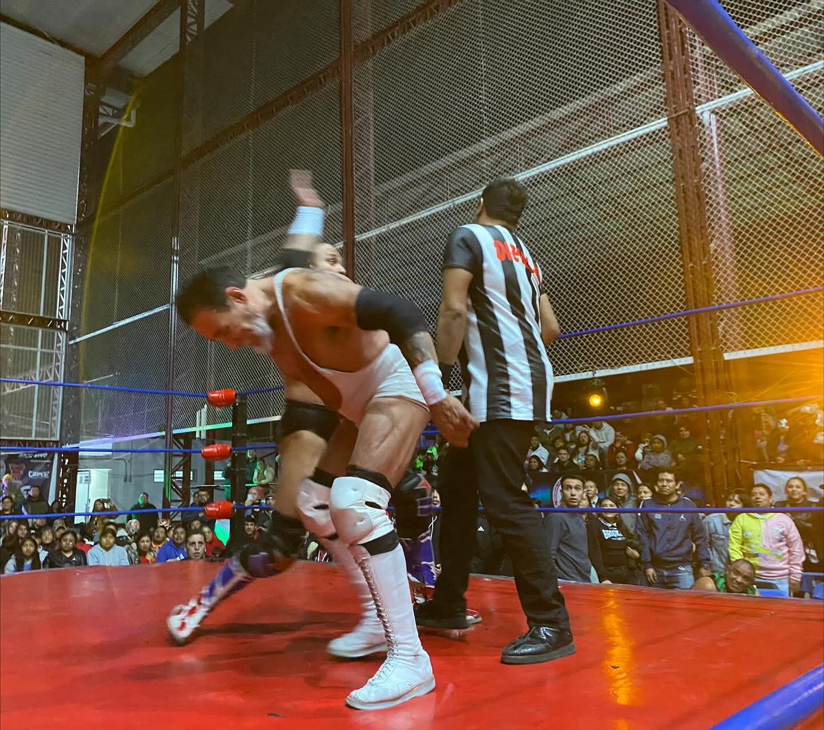 LaTijeraLucha's tweet photo. Espectacular cierre de función con grandes sorpresas #DrWagnerJr, #Freserojr, #BlueDemonIII e #HijodeOctagón se llevan la batalla estelar que hizo estallar el deportivo Xochimilco ante la peligrosa cuarteta de #PirataMorgan #TexanoJr #Electroshok y #MonstherClown #latijera... https://t.co/2IabqxBRU8