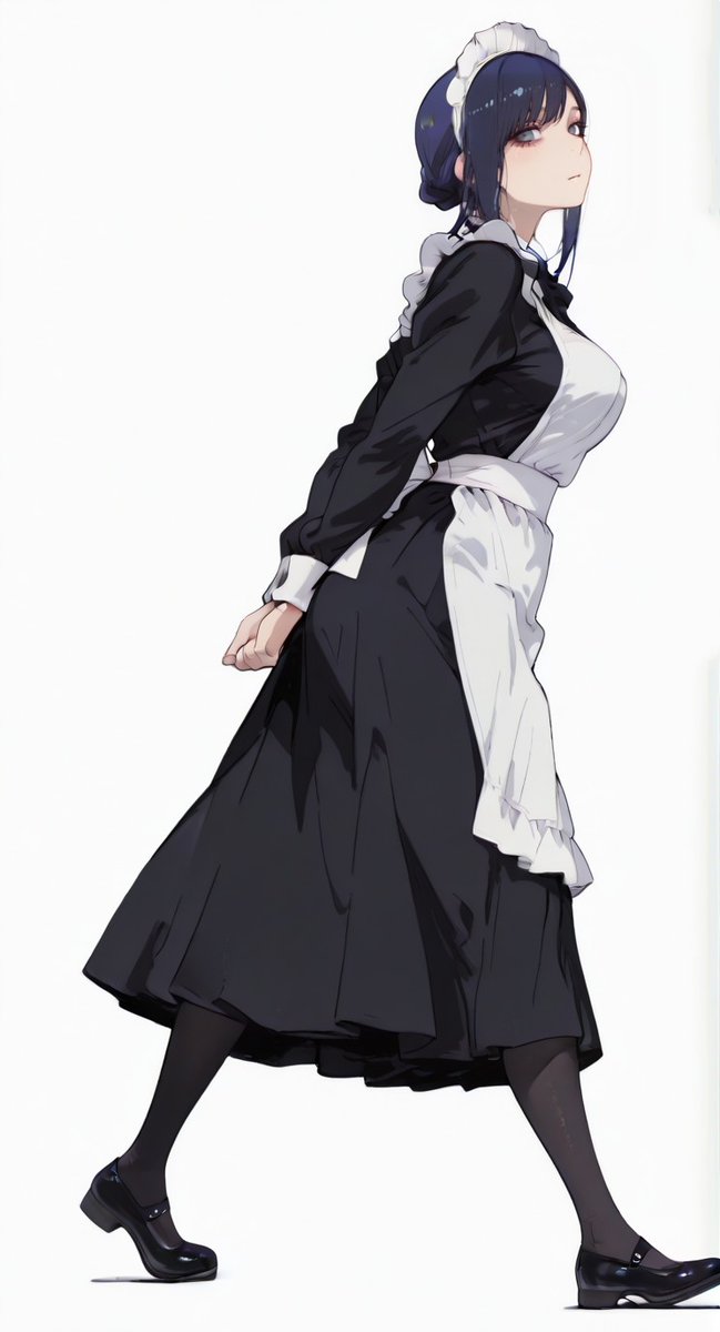 Q72go's tweet image. 旦那様から召し使われるのを待っているメイドさん