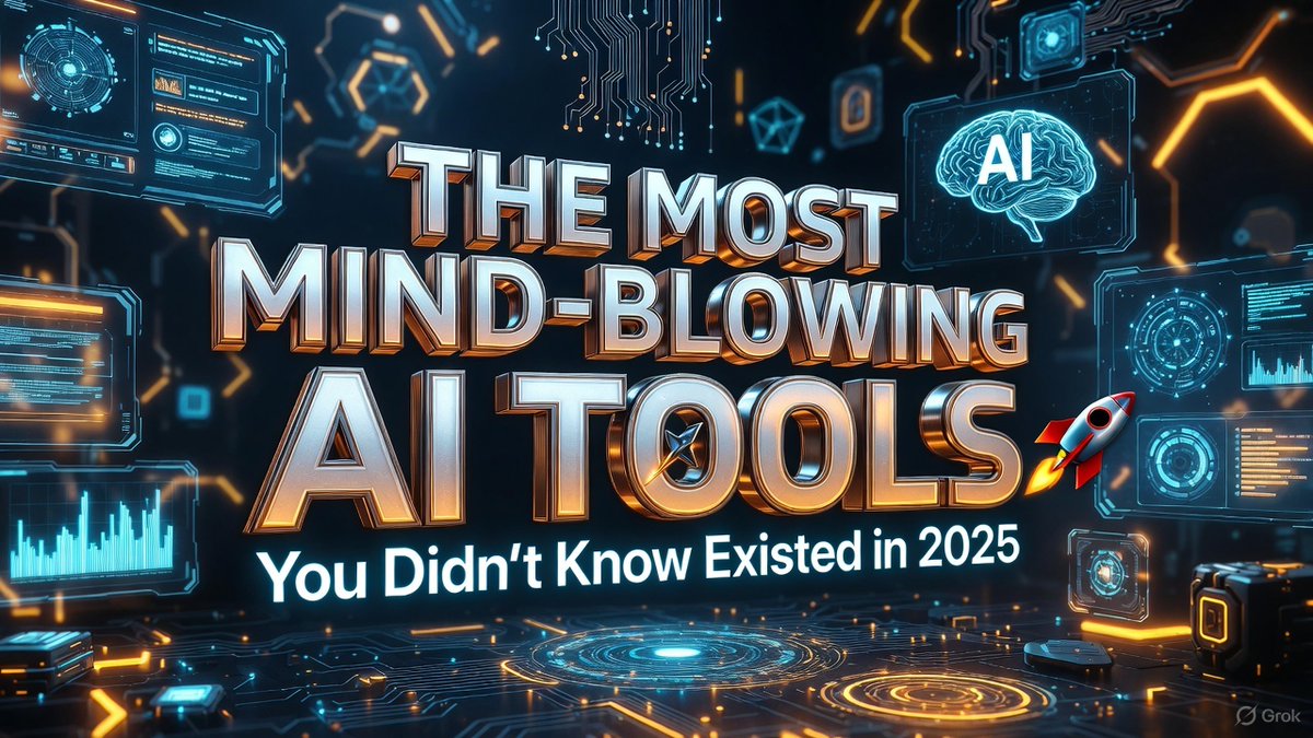 imfarhanakbar's tweet image. Think you know AI? Think again. These 5 AI tools will completely change how you create, automate, and grow in 2025. #AI #TechTok