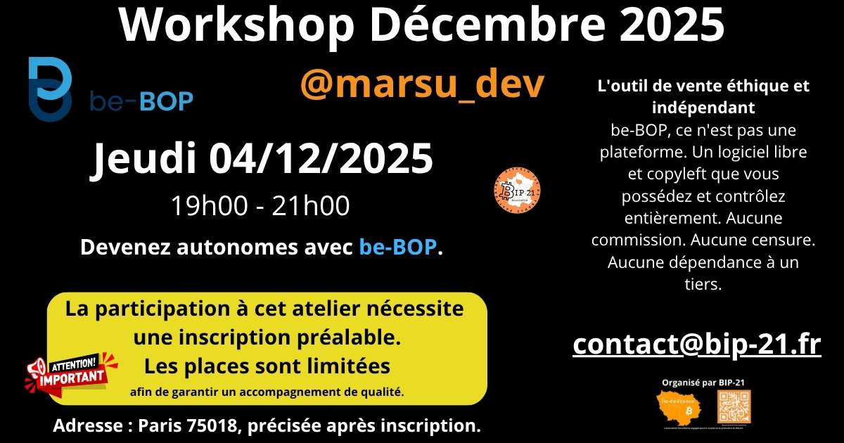 Franciliens, nous sommes là près de chez vous pour vous aider à comprendre <a href="/beBOPcommunity/">be-BOP</a>  et #bitcoin