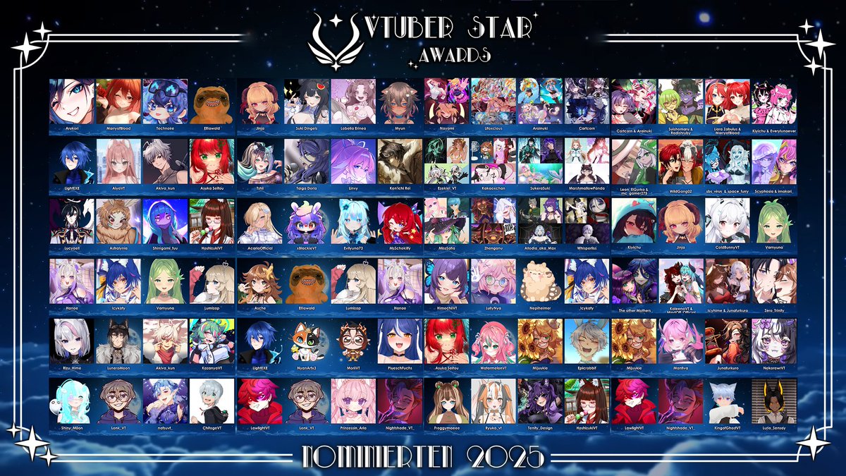 Nochmal einen herzlichen Glückwunsch an alle Nominierten!