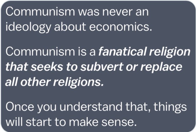 100%……………I explain this is my 4-part series:

“Wokeism is Marxism: Recycled, Repackaged &amp; Ready to Take Down the West”  

👇👇👇

WATCH 
youtu.be/Rsc82FiCCAA?si…

LISTEN
podcasts.apple.com/us/podcast/the…