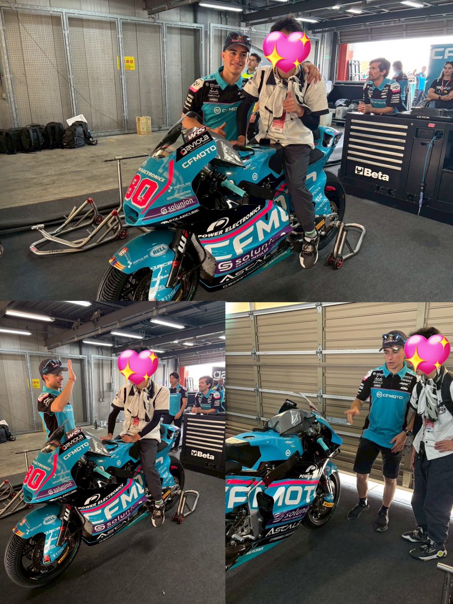 1c0b2k1's tweet photo. 今年の最終戦も終わったので、ライダーとの写真を③
ビニャ、カネット、ダビアロくんの神ファンサに感謝🫶
#MotoGP
#MV12
#AC44
#DA80
#KTMTech3
#FanticRacing
#CFMOTO https://t.co/Z3PEkDxJRM