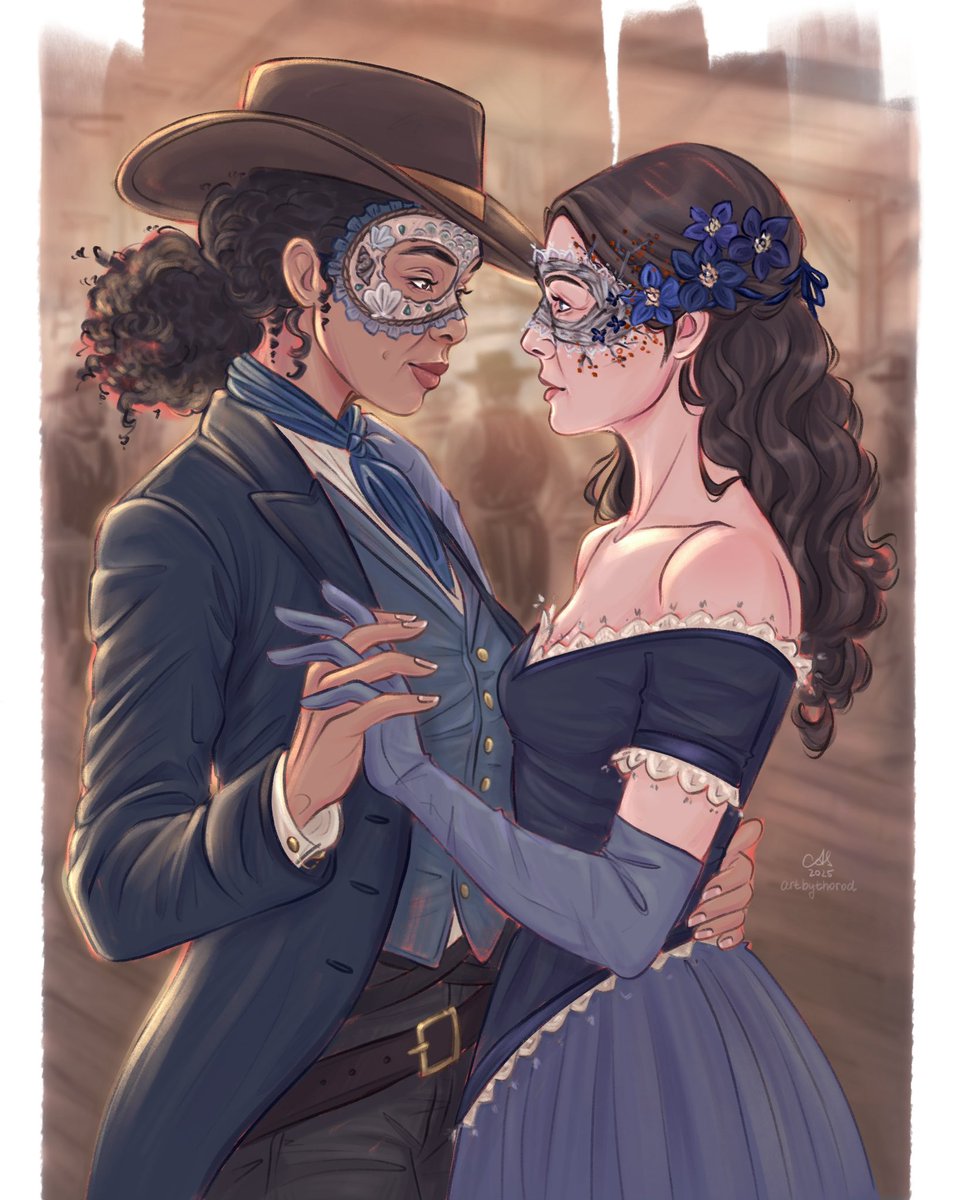 artbythorod's tweet image. the masquerade 

#siuanraine #moirainedamodred #siuansanche