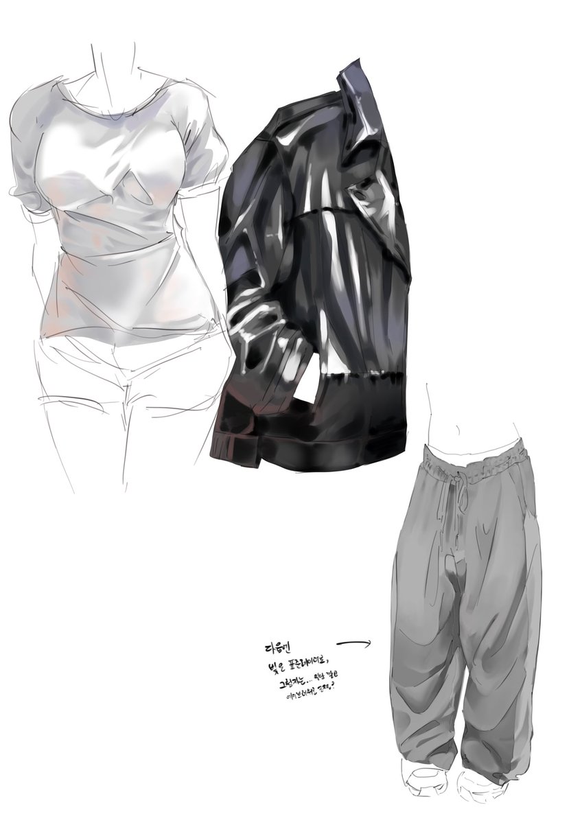 chzlemoncoff22's tweet image. 服シワを勉強しました
옷 주름 공부했는데 추리닝이 나름 어렵네요...?
#colorstudy #drawing #study #勉強 #服シワ #그림공부
