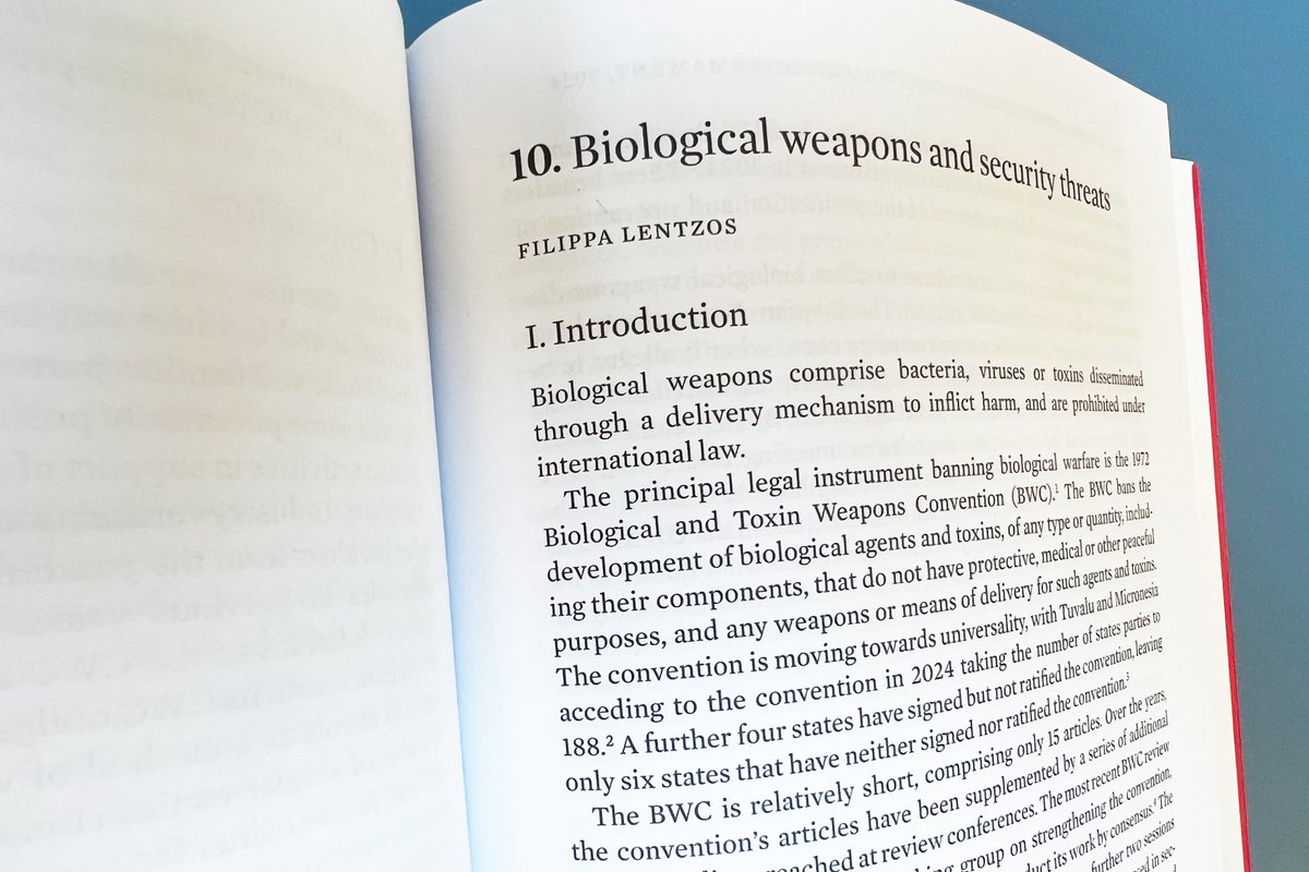 The #1972BWC WG meeting is three weeks away. If you're new to biological #disarmament or just want a quick brush up, check out the SIPRI Yearbook--just out in hardcopy.