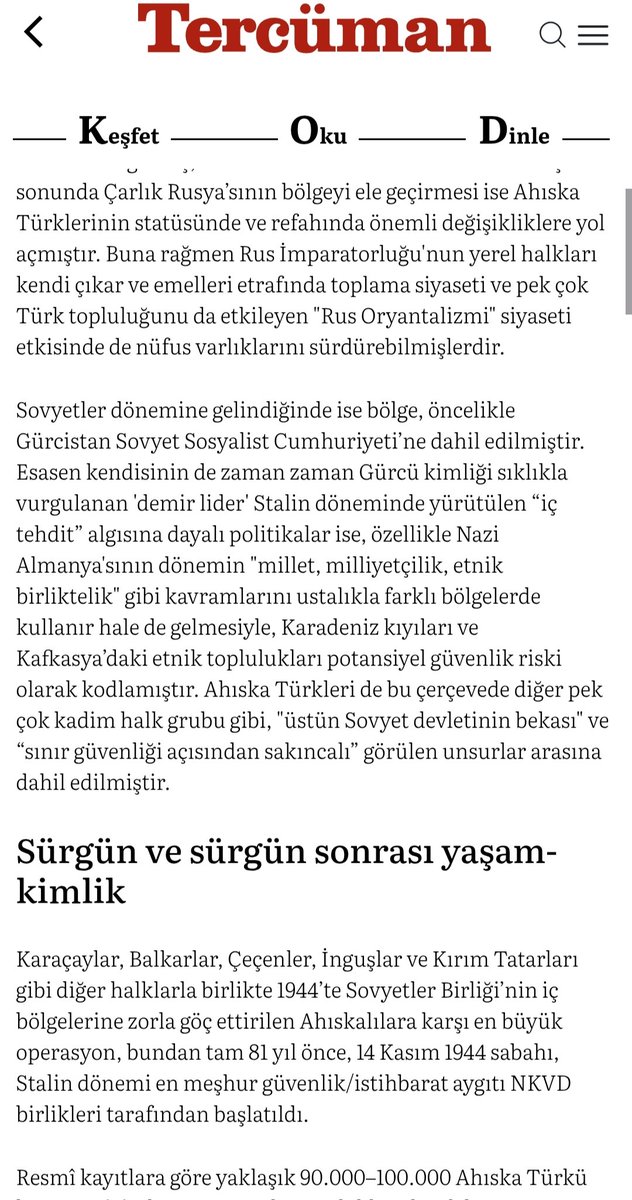 Melih_Demirtas's tweet image. #SovyetUluslaşması ve #güvenlik politikalarının insani açıdan en dramatik örneklerinden biri olarak tarihte yerini koruyan #AhıskaTürkleriSürgünü, bugün bize yalnızca zorunlu bir #coğrafi yer değiştirmeyi değil; #modernDevletler tarihinde, kimliğin, toplumsal yapının ve beşeri +
