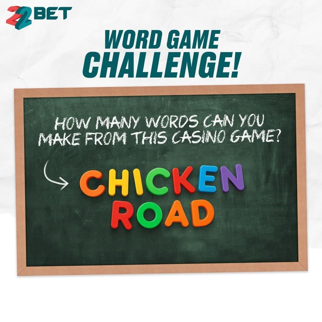 22bet_ghana's tweet photo. π§ β¨ Think youβre a word expert?
Letβs put it to the test! π₯
Create as many words as you can from βCHICKEN ROAD.β ππ€
Comment your list below for a chance to win $5 free bets! π°
π 10 random winners. T&C apply.
#22Bet #WordGameChallenge #FunWith22Bet #Giveaway #BetAndWin https://t.co/0bHtlPkfwV
