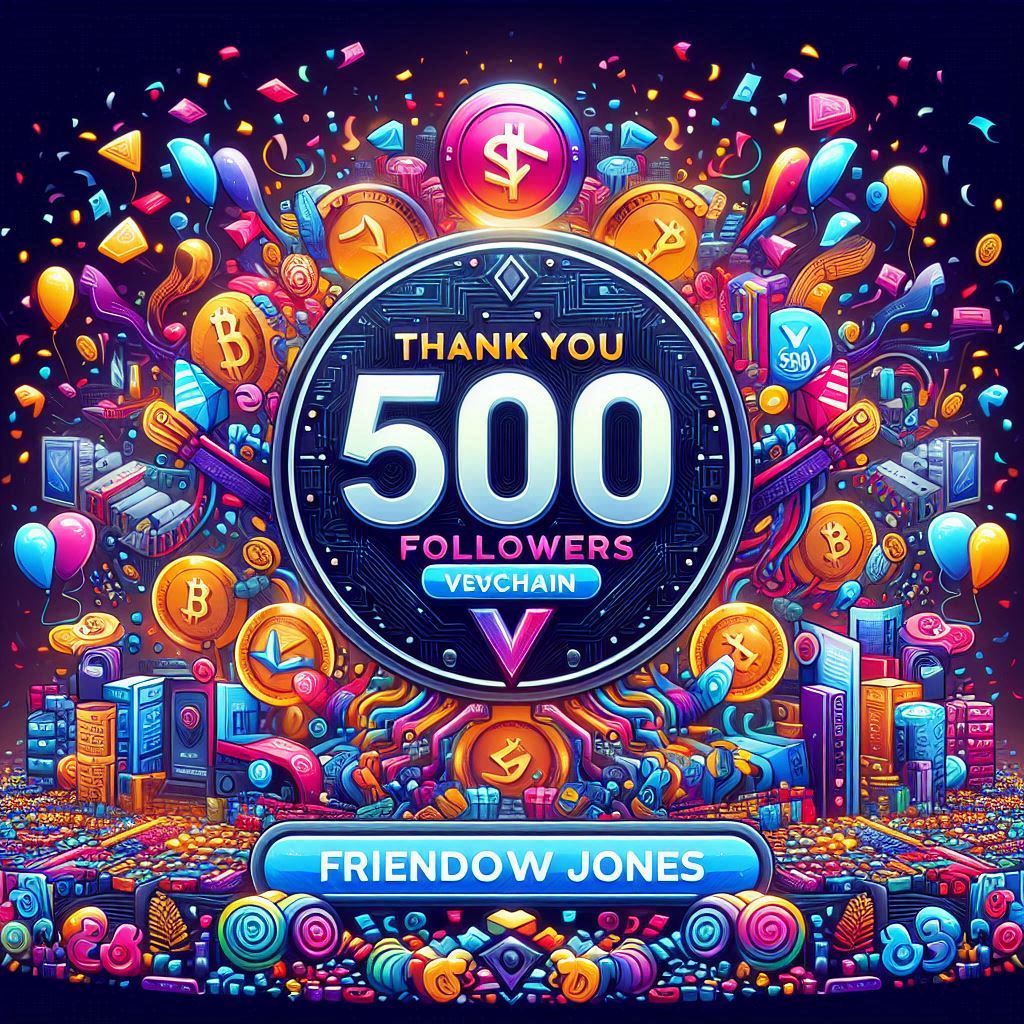 ValuableTX's tweet photo. We have reached over 500 followers, doing a thank you giveaway! 🤝

Rewarding 200 #B3TR to one lucky winner!

-> Like and reweet this post
-> Follow @ValuableTX

Winner will be announced next week on sunday 

$VET $VTHO #VeFam https://t.co/zizn854YpB