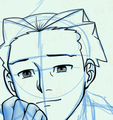 描き慣れてない頃と比べると随分男前になったねナルホドくん 