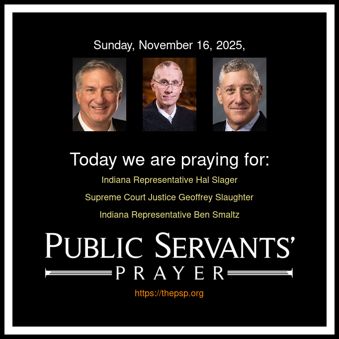 Praying4_IN's tweet photo. Heavenly Father,

We lift up Representative Hal Slager to You. Bless him with wisdom and strength in his service, and surround his family with Your peace and grace. 🙏

Guide Supreme Court Justice Geoffrey Slaughter with clarity and integrity in his decisions. May Your light shine on him and his loved ones, bringing joy and protection. ❤️

Empower Representative Ben Smaltz with courage and insight for the days ahead. Bless his family abundantly with health and harmony. 

In Your holy name, Amen.