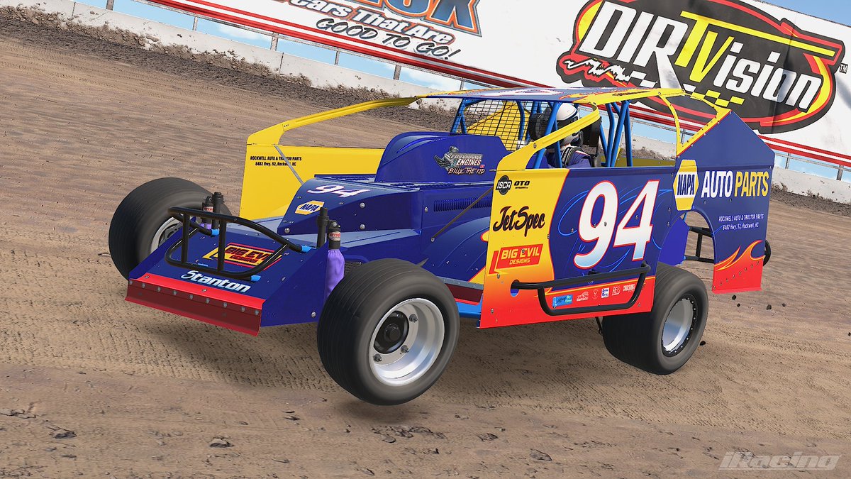 design_JSR's tweet photo. personal #iRacing paint on the Dirt Modified https://t.co/8w8GROc9NZ