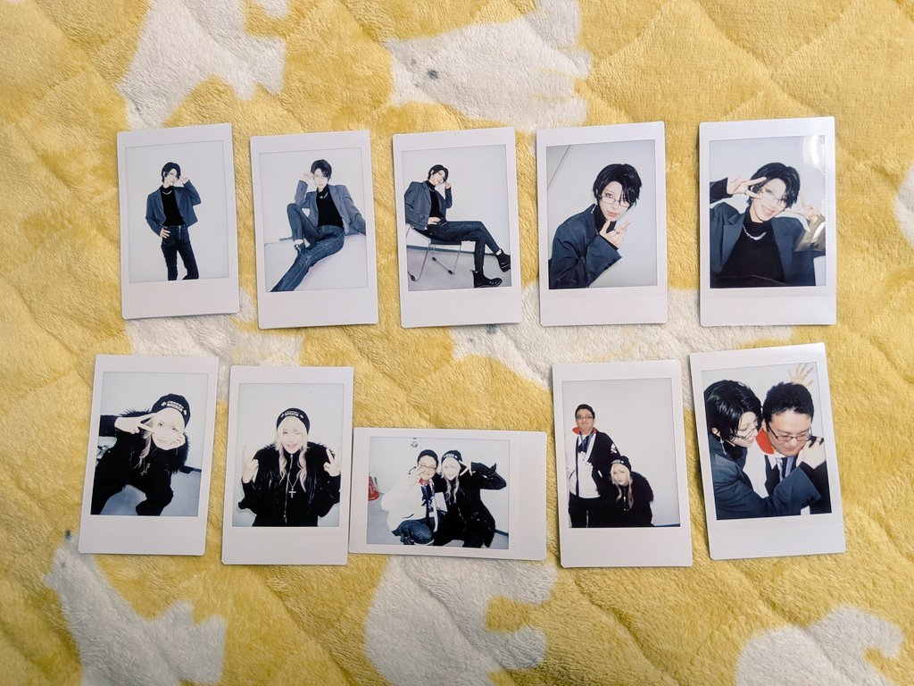 あーちょさん（@A_d185a）とTONOさん（@tonoM6devil）のチェキたち