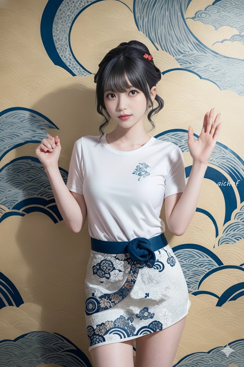 aichof21's tweet image. 浮世絵の要素を追加
#ukiyoe