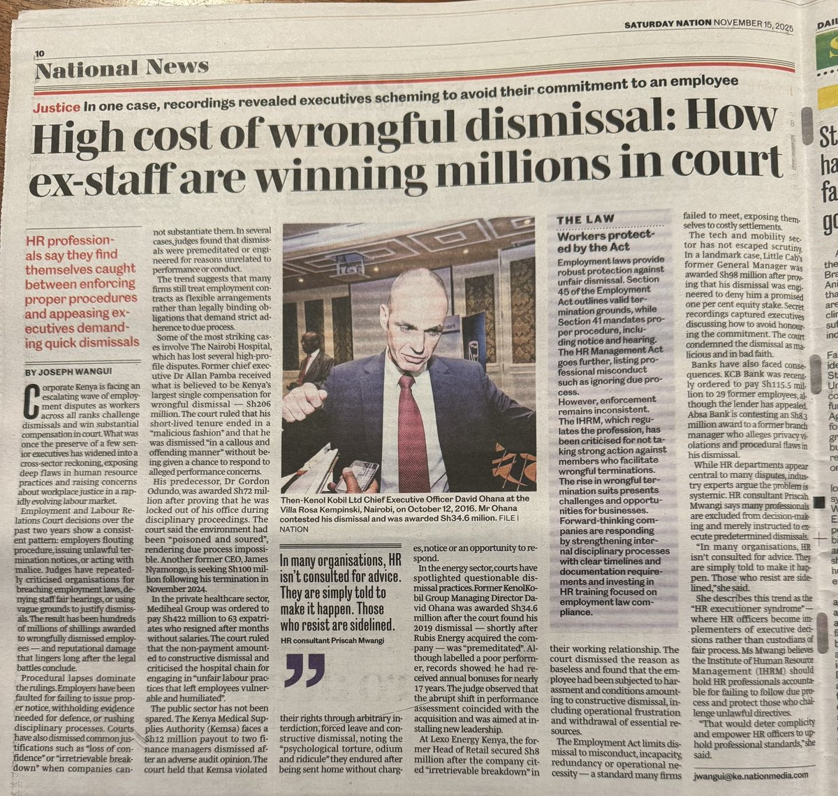 ehdande's tweet image. Boards should consider insisting that any firing with potential significant financial liability be reviewed by an outside HR firm before its effected. 

It is not uncommon that HR departments can merely be an extension of the board or Snr management, hence may be unable to…