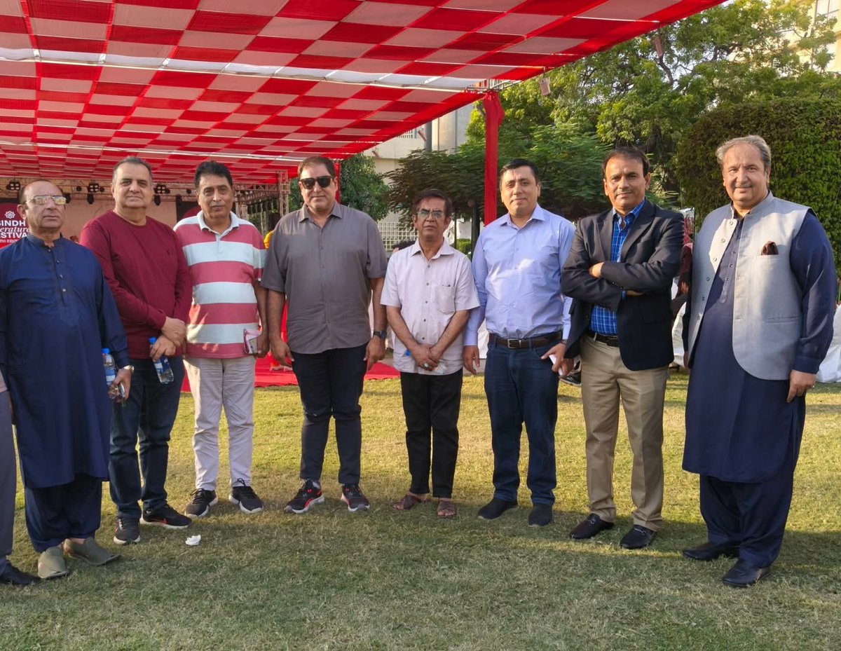 ادبي ميلن ۾ دوستن سان ميل جول جو سلسلو
I highly appreciate efforts taken by Naseer Gopang and his team
Sindh Govt must own this type of events
#SLF 
<a href="/gmustafa1327/">Samejo Ghulam Mustafa غلام مُصطفیٰ</a>