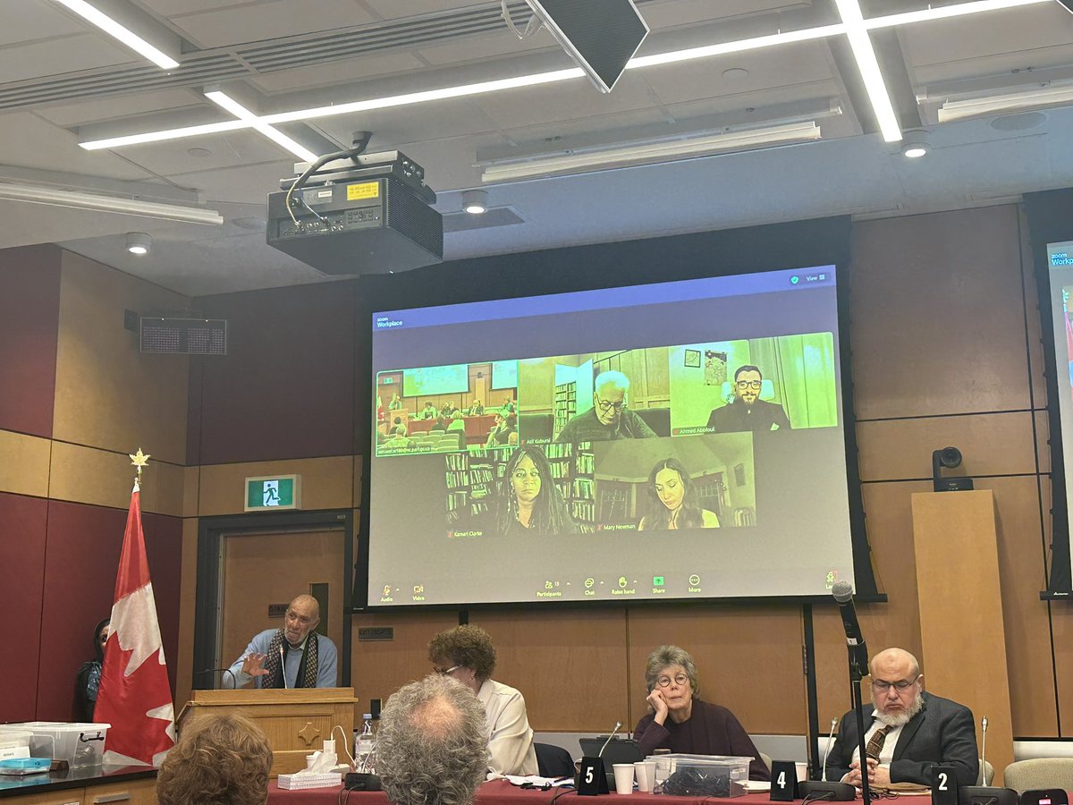 I attended the Palestine Tribunal on Canadian Responsibility yesterday in Ottawa. We heard from genocide survivors and witnesses from Palestine. 

We heard from legal experts, academics, journalists, students, and activists on how Canadian entities like government bodies,