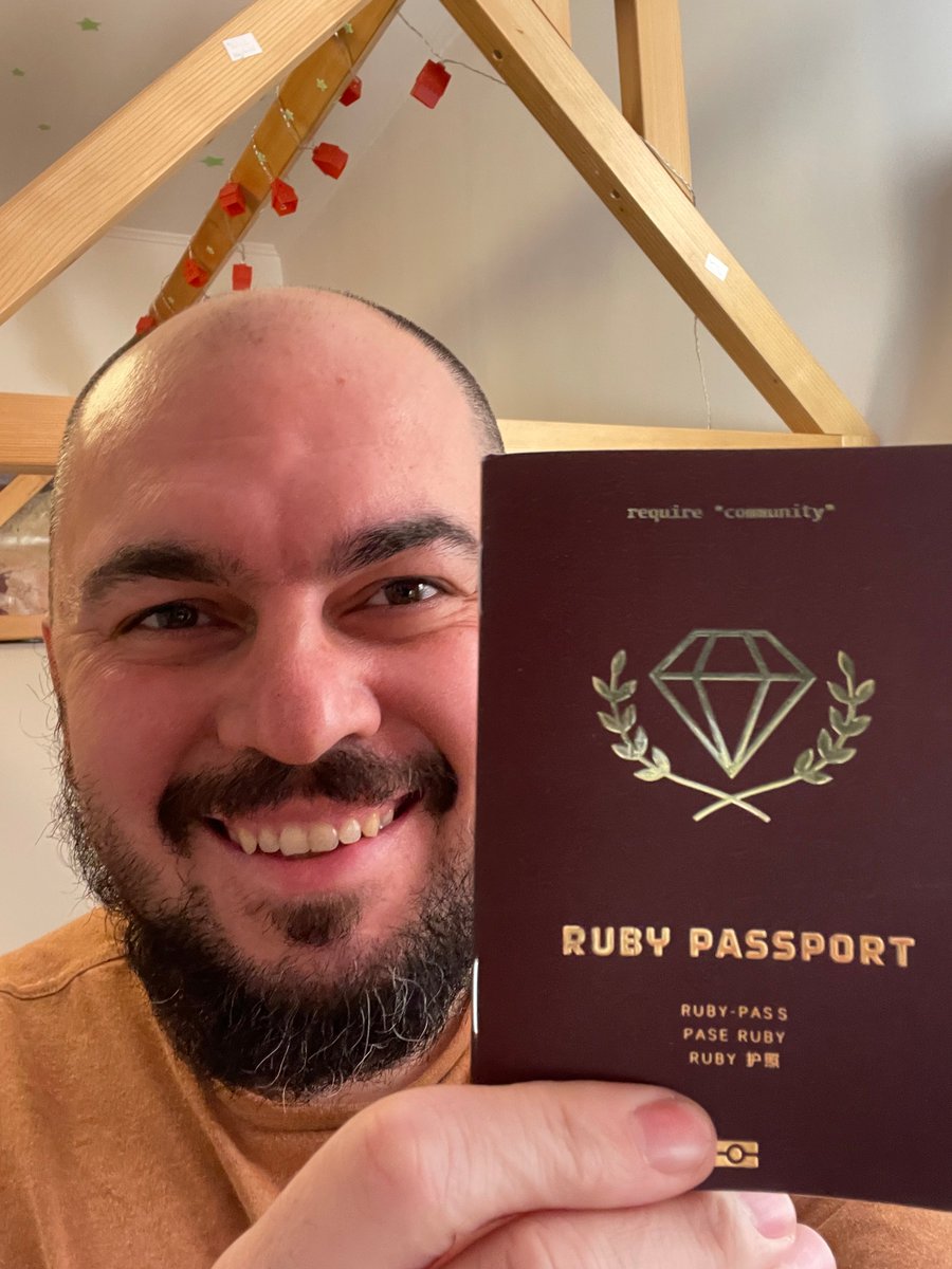 Friendly PSA for everyone travelling to <a href="/sfrubyconf/">San Francisco Ruby Conference, Nov 19-21, 2025</a>: Bring your Ruby Passports with you 🙌