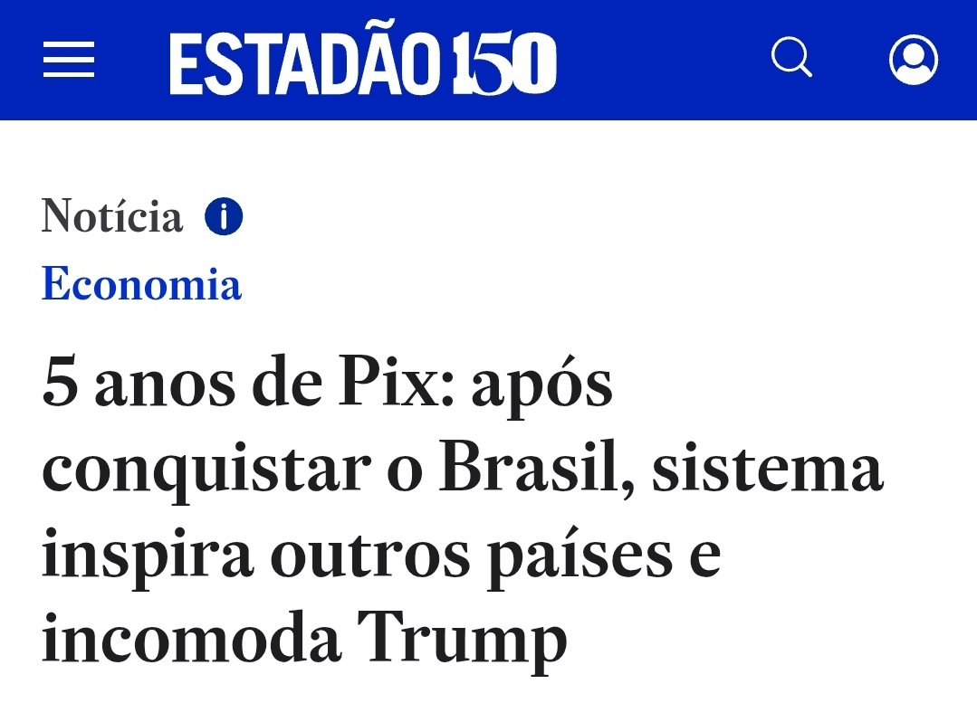 Há cinco ano implantado, o pix conquistou os brasileiros e chamou a atenção do mundo. Melhor pro cidadão, melhor pro comerciante e prova de que o Brasil tem muitas razões para se orgulhar.
