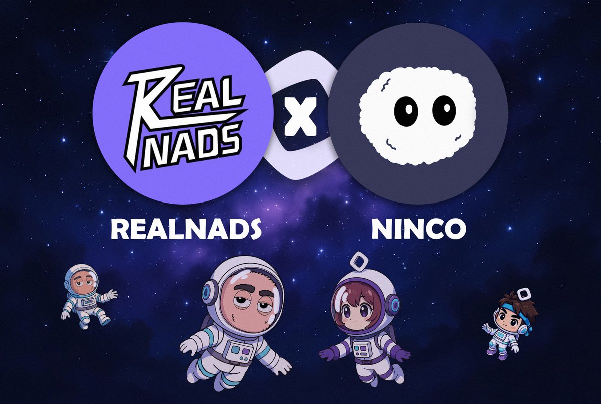 ninco_fi's tweet image. ✨ Ninco x RealNads✨

We’re happy to announce our collaboration with @RealNadsClub !

🏆 As part of the collab, we’re giving away 5 GTD spots from each project!

✅ How to enter:
1️⃣ Follow @Ninco_fi &amp;amp; @RealNadsClub 
2️⃣ Like &amp;amp; RP this post
3️⃣ Drop Your EVM Wallet