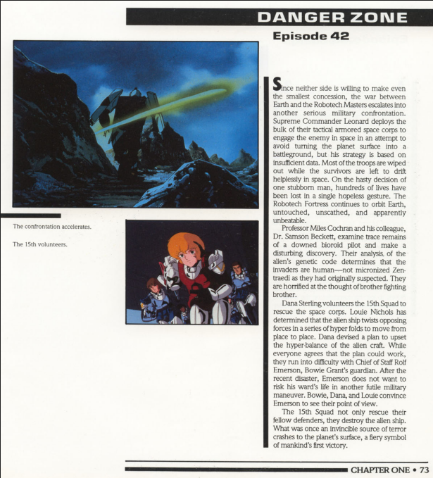 Lutra_Gaming's tweet image. #robotech #macross

The holy grail of books. I saw this only once in Japantown in San Francisco at a small bookstore in the mid-80s, and it still leaves an impression on me to this day.

Art
Every Robotech Episode breakdown with cells from the show