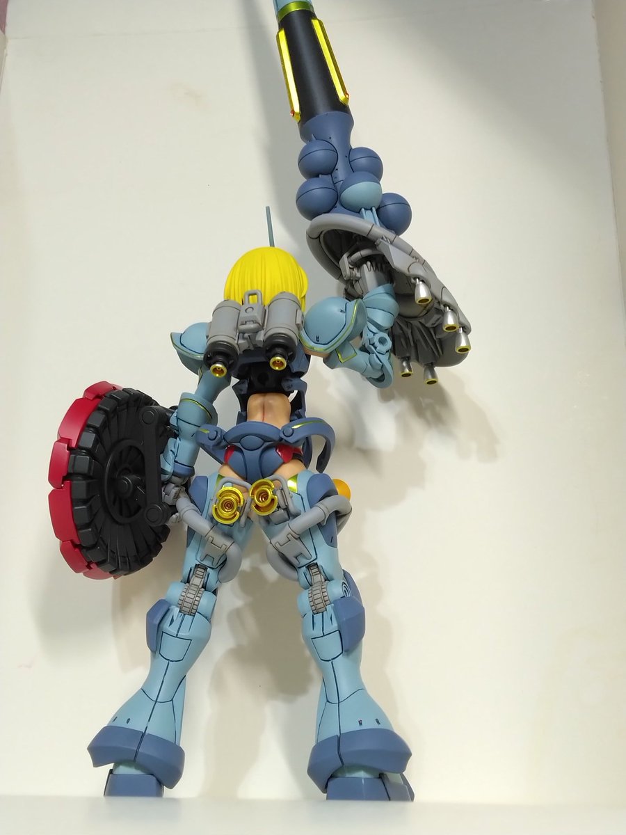 Dobadoooba's tweet image. #MS少女
#ガンプラ
#30ms
ギャン子完成～
カラーリングでギャンっぽく、金ラインシールは貼る予定無かったけど綺麗だったので頑張りました✌