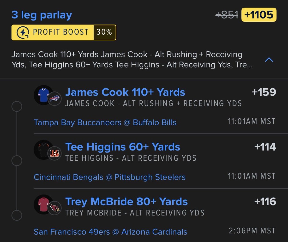 MoneyMandrell's tweet image. Yards Parlay 🏃‍♂️

All Plays ➡️ whop.com/parlayscience?…