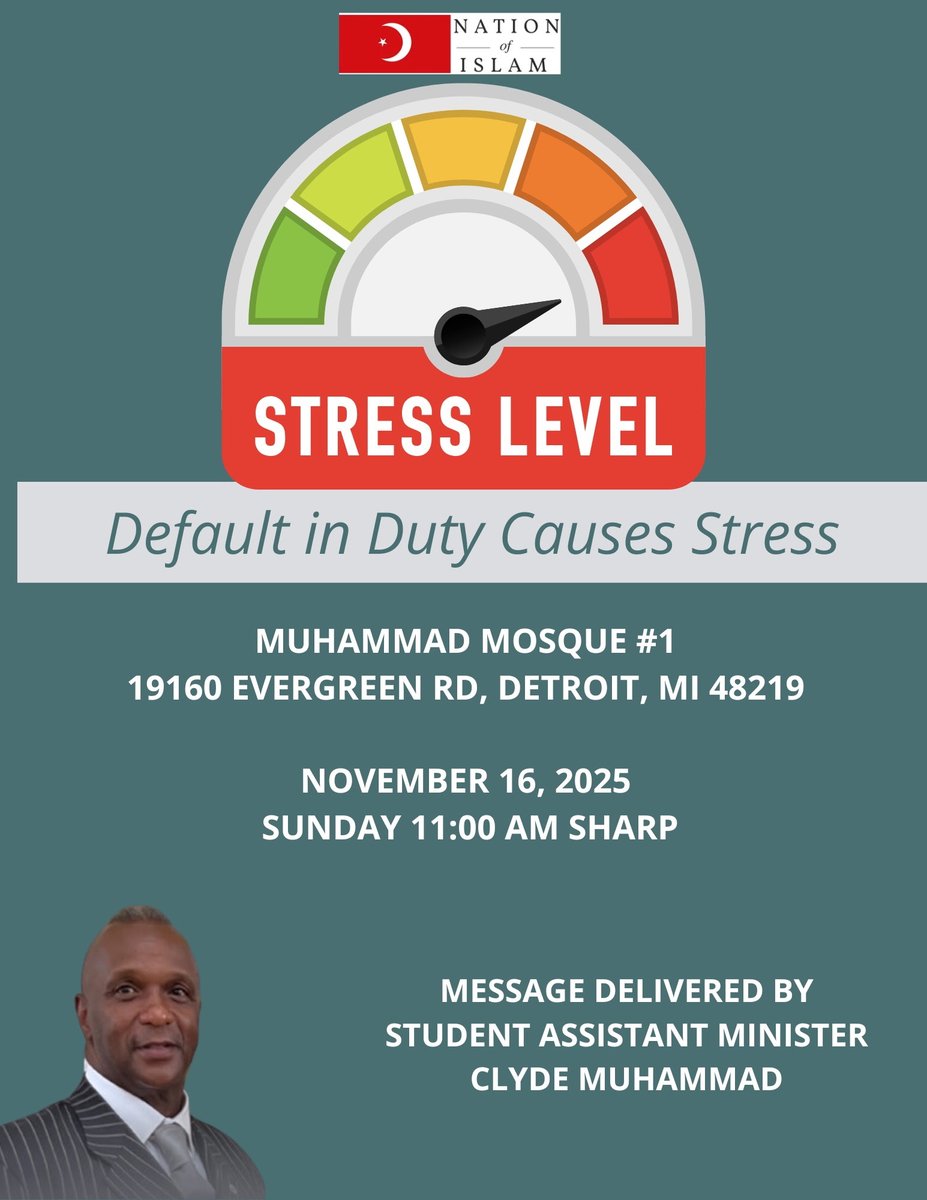 Come be our guest today 11a in Detroit at 
Muhammad Mosque # 1
#NOISundays
<a href="/MosqueNumber1/">Muhammad Mosque 1</a>