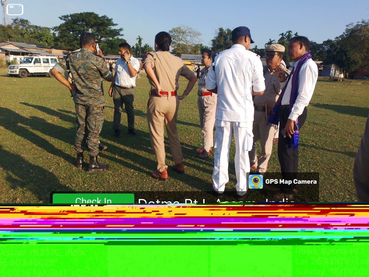 Deputy Commissioner and Sr. SP Kokrajhar, accompanied by all GOs, inspected security measures at the IT Park ahead of the Silpi Jubeen Garg programme and foundation stone laying.
<a href="/himantabiswa/">Himanta Biswa Sarma</a>
<a href="/CMOfficeAssam/">Chief Minister Assam</a>
<a href="/DGPAssamPolice/">DGP Assam</a>
<a href="/assampolice/">Assam Police</a>
<a href="/HardiSpeaks/">Hardi Singh</a>