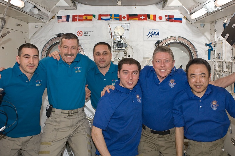 Two days into their 163+day mission, OTD 2011, the 3 members of ISS EO29/30 (Shkaplerov, Ivanishin &amp; Burbank) docked their Soyuz TMA-22 spacecraft at the zenith port on MRM-2 Poisk. This was the final flight of the TMA variant, now replaced by the modernised TMA-M spacecraft.