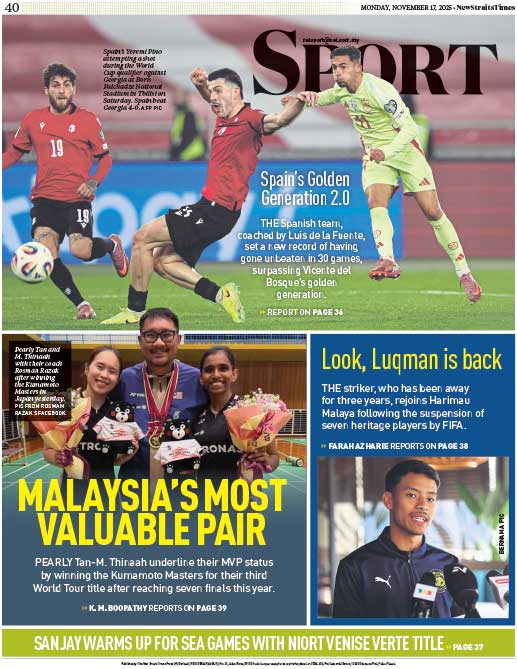 NST_Online's tweet image. Thinking of unplugging from the Internet for a while? Go old school for your dose of morning news! Today in the #NSTprintedition #17November2025